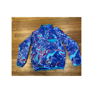 Patagonia Lightweight Synchilla Snap T Fleece Sweater Moon Owl Harvest Moon Blue